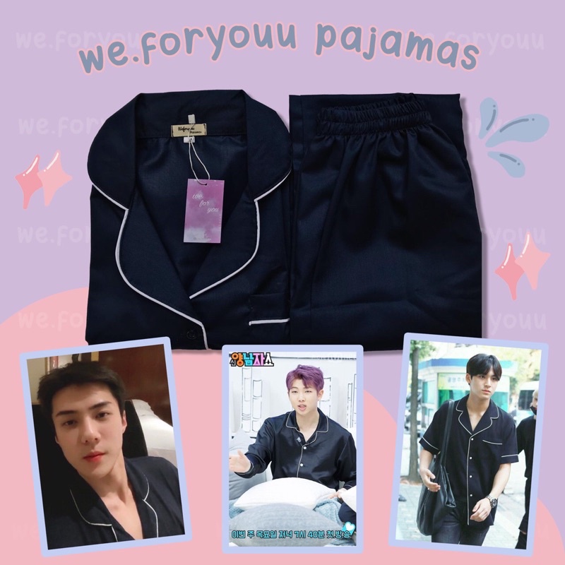 Piyama Kpop Idol RM Namjoon BTS , Sehun EXO ,Mingyu SEVENTEEN