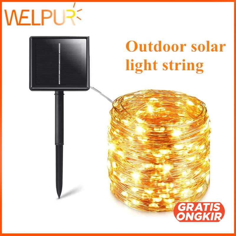 Lampu Hias Fairy Light String Solar Power 200 LED 22M