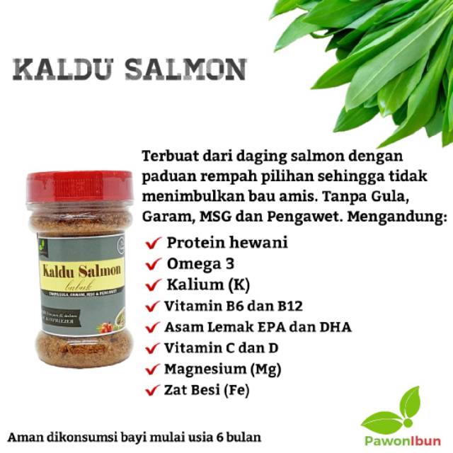 Kaldu Mpasi PAWON IBUN ayam sapi salmon teri jamur abon no msg