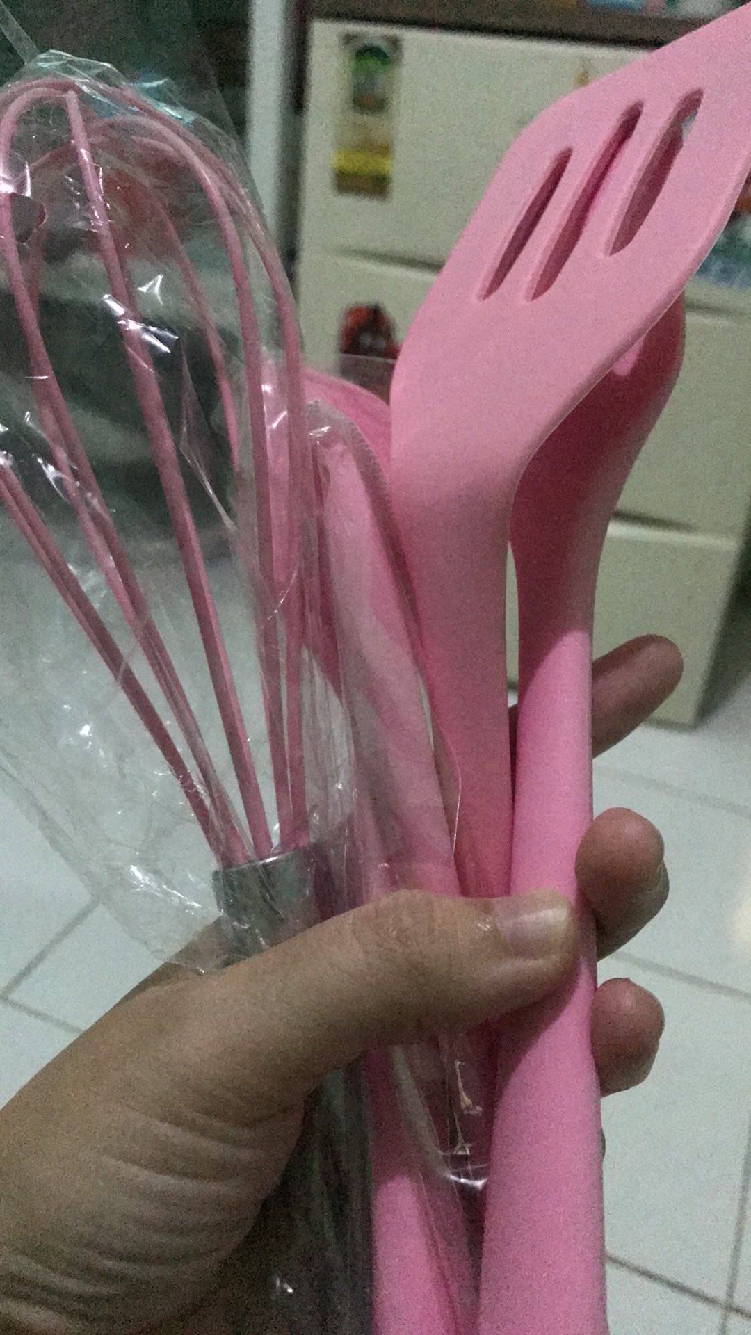 Freemir Set (5 In 1) Peralatan Masak Resistant Sillicon Kitchen Utensil Pengocok Telur Kue Spatula