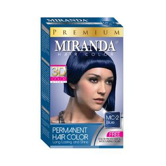 MIRANDA MC-2 BLUE hair color pewarna cat rambut natural