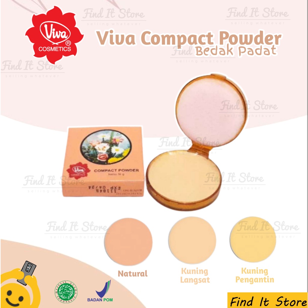 Viva Compact Powder Standart Classic | Bedak Padat 19gr | BPOM | Halal