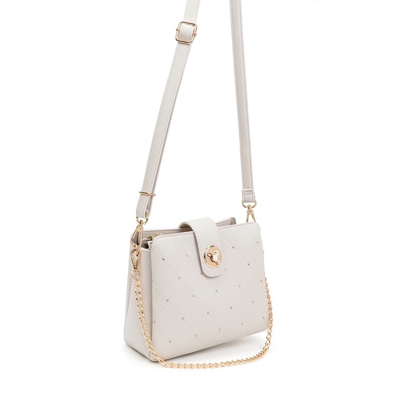 Preloved like new tas Enji Soran shoulder bag Warna Ivory