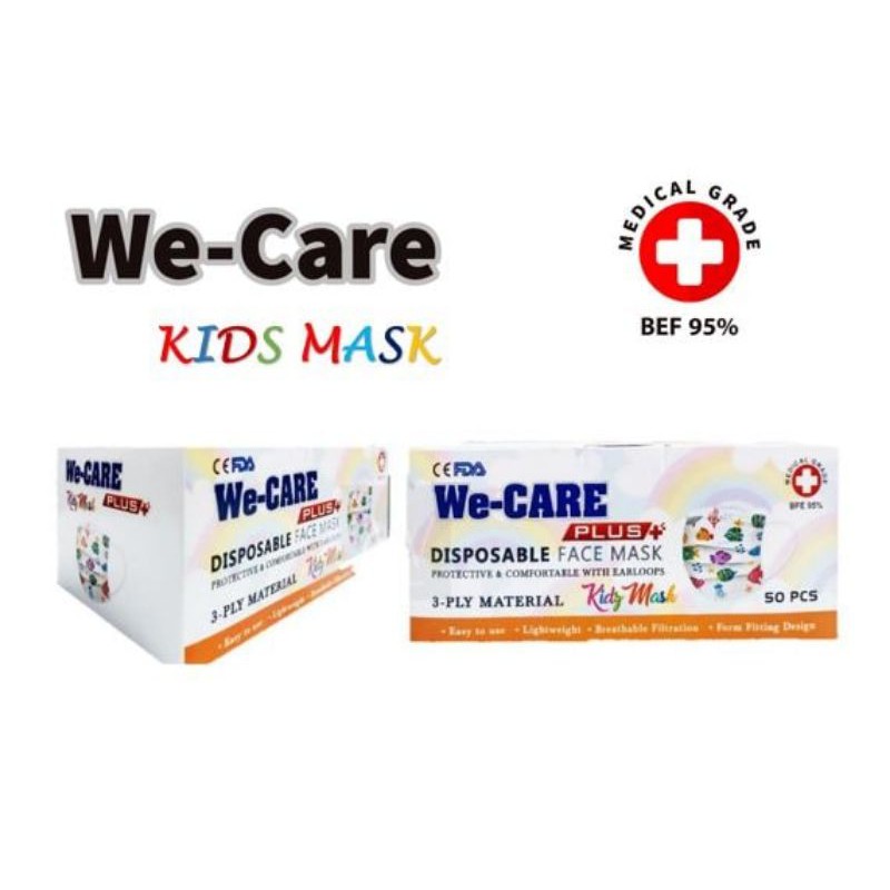 Masker anak murah 3 ply We care