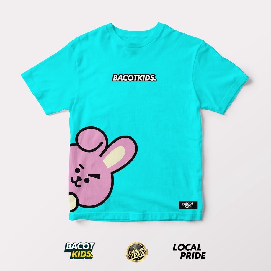 BACOT KIDS - Kaos Anak Unisex BTS (Chooky) Warna Biru Muda