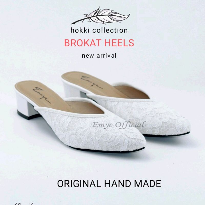 Heels brokat Pesta Wanita Terbaru Sepatu Sandal hak tinggi 3 cm Premium