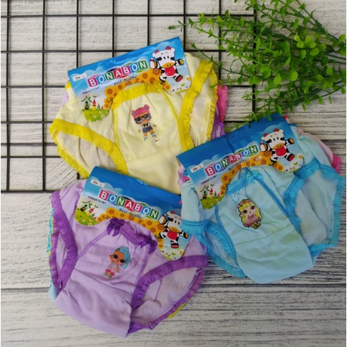 Celana Dalam Anak Cewek Lucu 3in1 Murah CD Anak Perempuan Terlaris