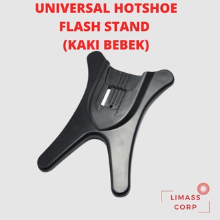 Kaki Flash Universal Flash Shoe Kaki Bebek Flash Canon Nikon Fuji Shopee Indonesia