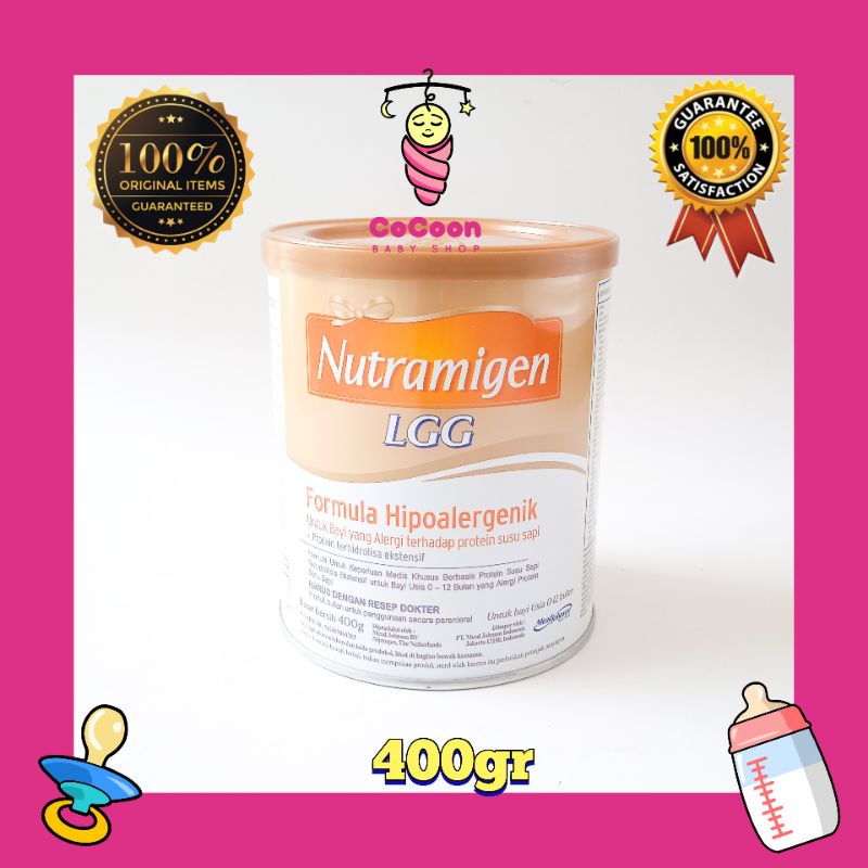 Susu Hipoalergenik Protein Sapi Nutramigen LGG 0-12 Bulan 400 g 400gr