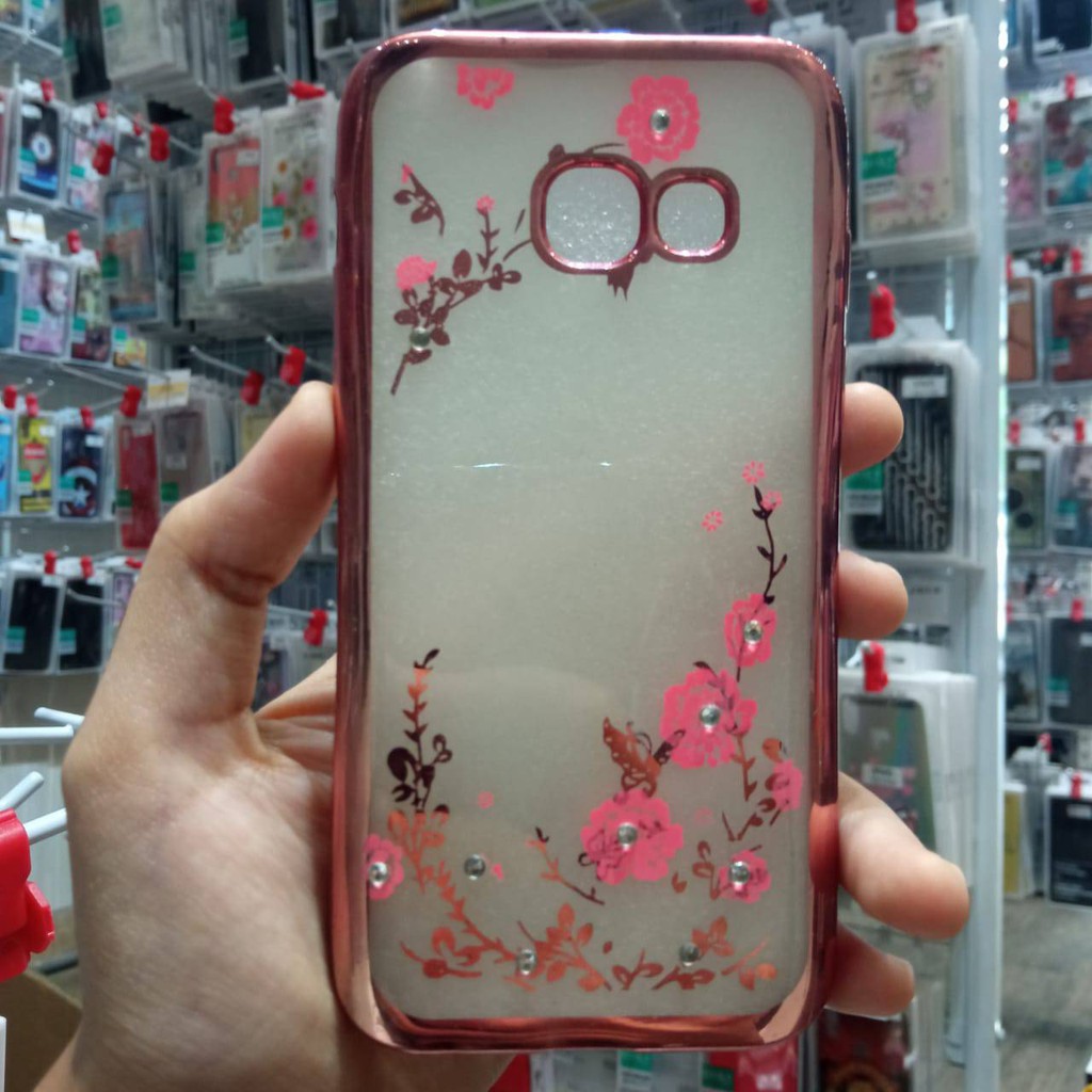 Paket Case Shinning Diamond Case Shinning Flower Diamond SAMSUNG A3 2017