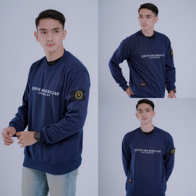 sweater crewneck emblem rebel id