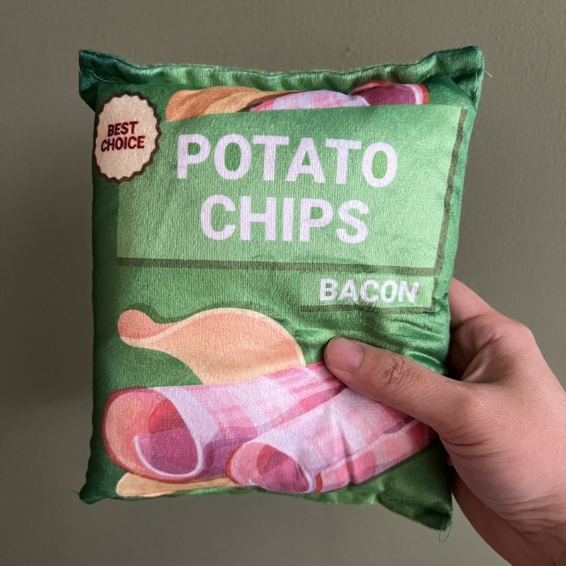 Potato chips squeaky toy