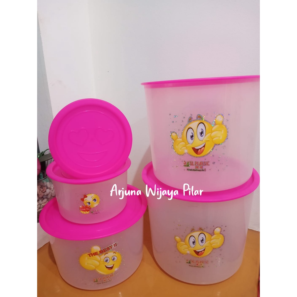 Toples Smiley Ukuran 0,6 - 5 LT SL Plastik + Bubblewrap