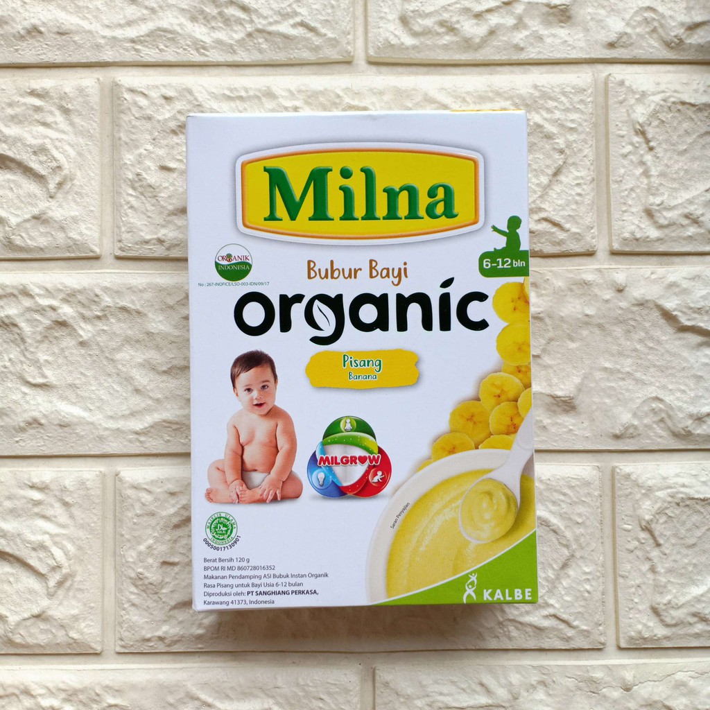 Milna Bubur Tim Bayi Wgain Goodmil Organic 120gr Makanan Baby Mpasi Instan usia 6 8 bulan ke atas