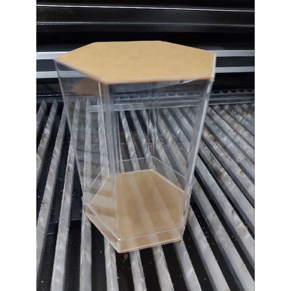 Akrilik Hexagonal Hampers Gift Hantaran Seserahan Bridesmaid