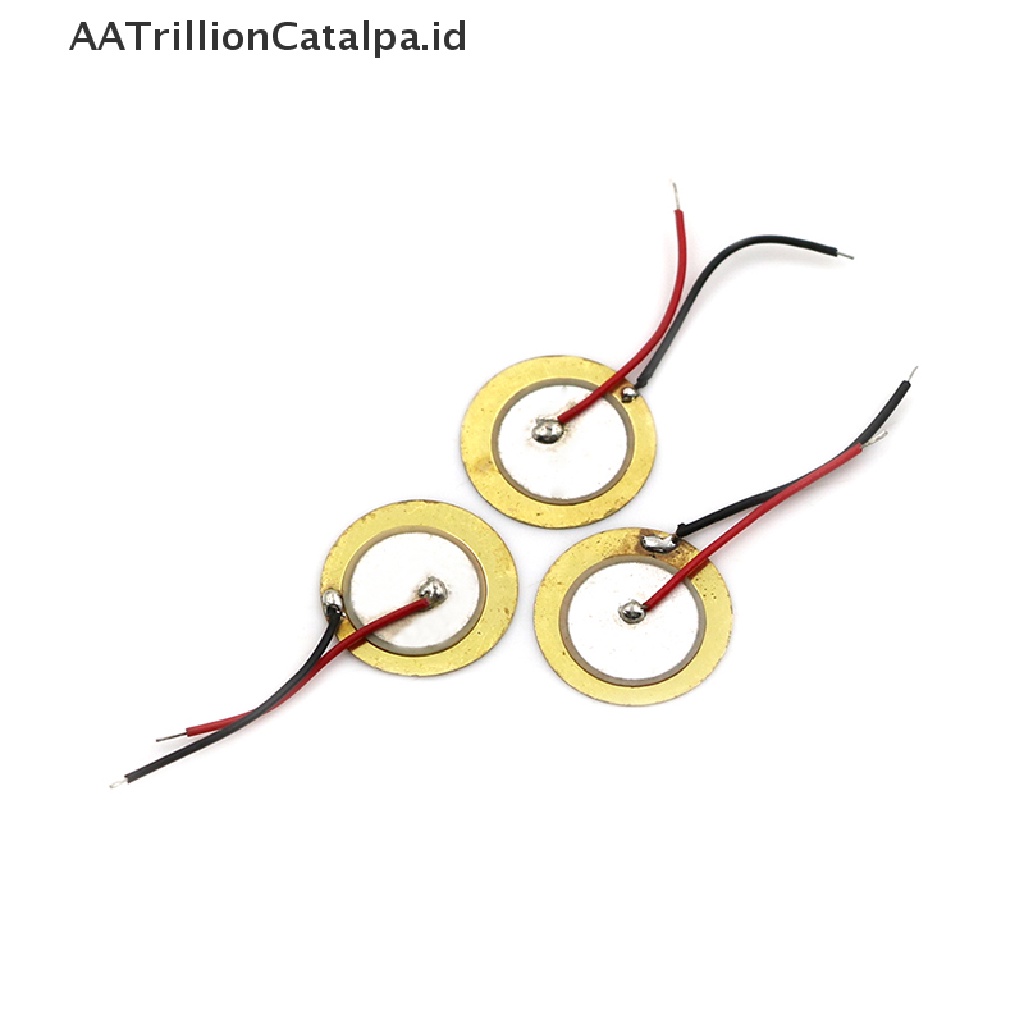10pcs Piring Wafer Piezoelektrik Bahan Keramik Diameter 15mm Untuk Buzzer Loudspeaker