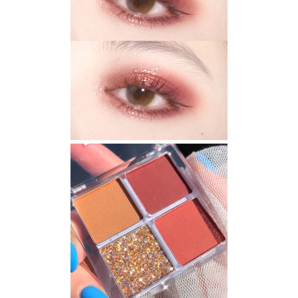 RCS✅ DIKALU 4 color minimulti Eyeshadow palet dikalu