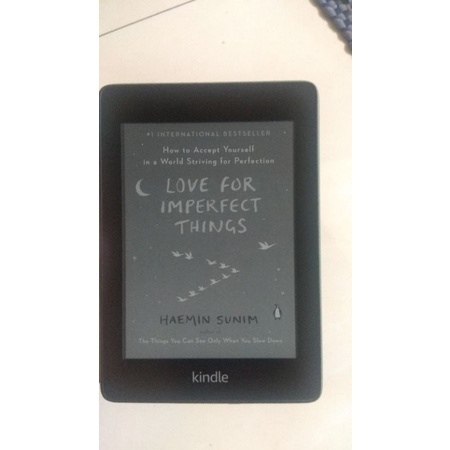 Preloved Amazon Kindle Paperwhite 10th Gen warna Sage Green, No Ads, 8GB.