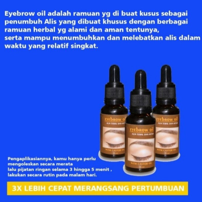 Promo Terbaru!!! Serum Eyebrow Oil 20ml Menumbuhkan Memanjangkan Dan Melebatkan Bulu Mata dan Alis Permanen Paling Ampuh