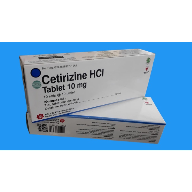 Cetirizine 10 mg Tablet Per Box PIM