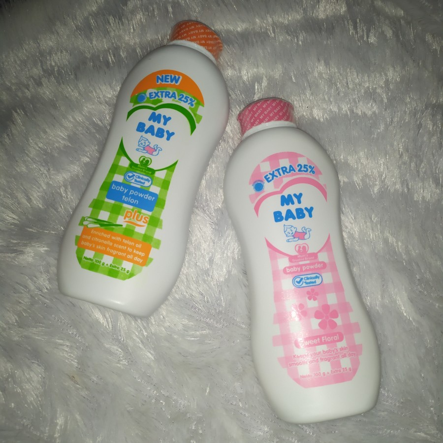 PAKET HEMAT MINYAK TELON MY BABY 90 ML &amp; BEDAK 125GR (BEDAK DIKIRIM RANDOM)