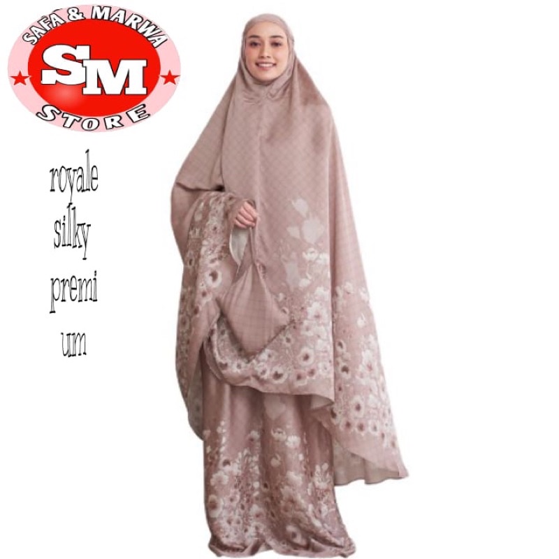 mukena dewasa silky armany/mukena traveling pouch