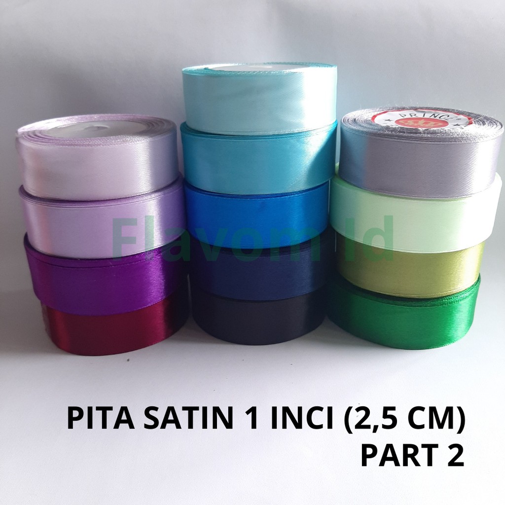 

Pita Satin 1 Inci (2,5 cm) Ecer Per Meter [Part 2]