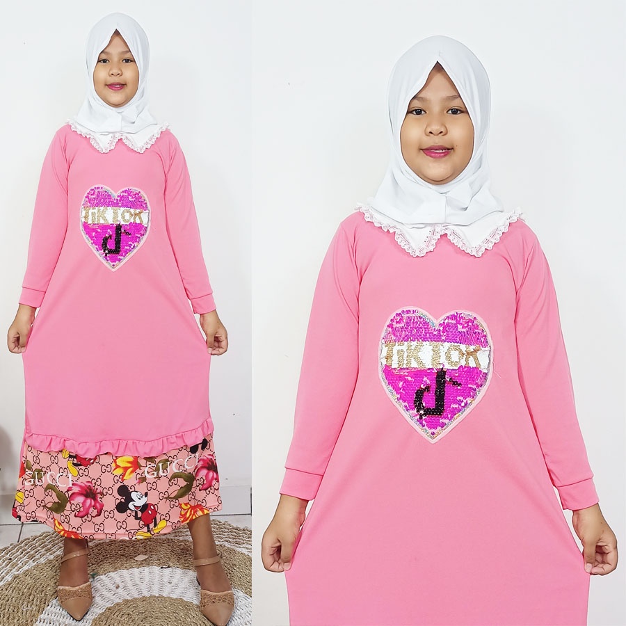 GAMIS JELITA ANAK TEMPELAN TIKKTOKK CANTIK CARLINA