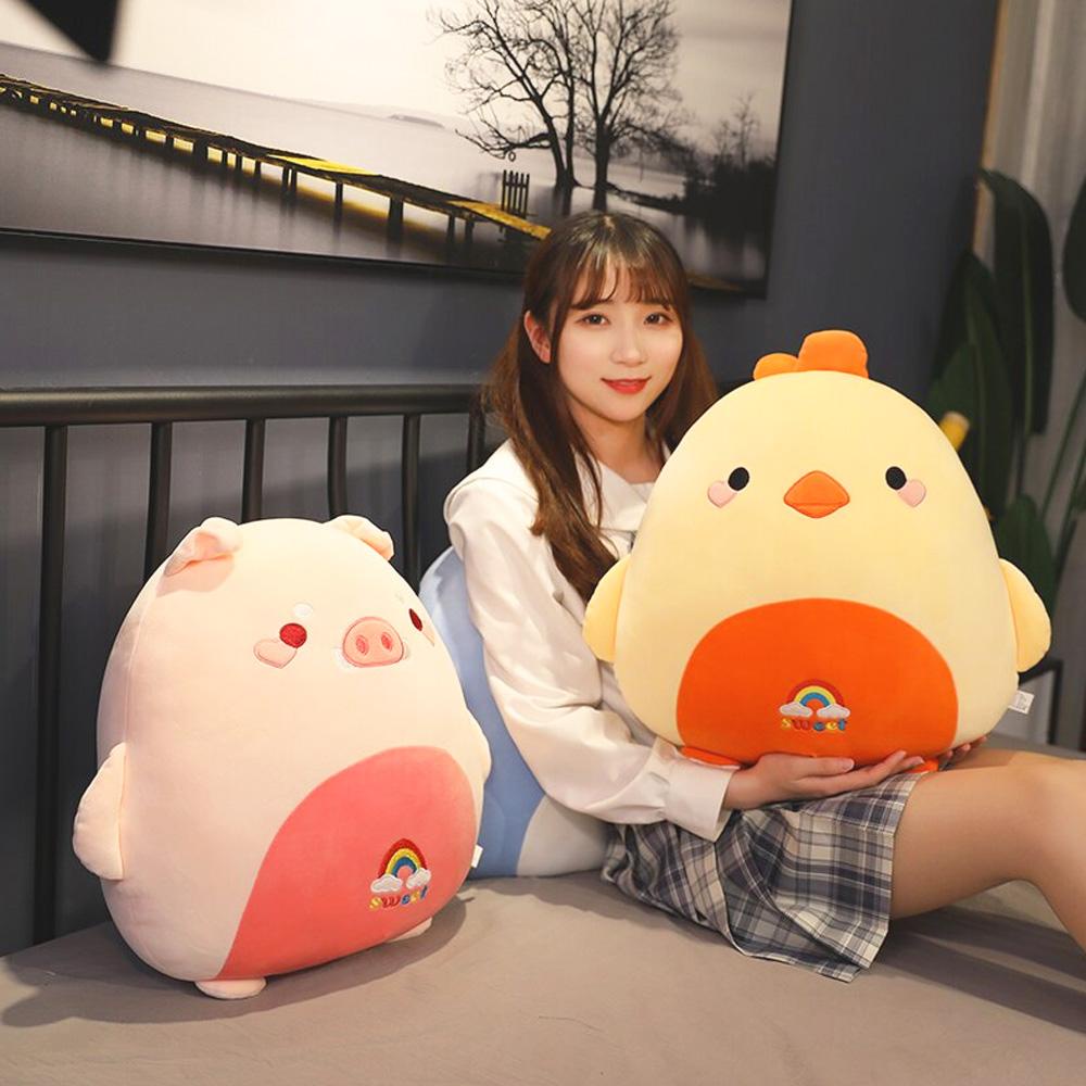 Bantal Korean Piggy Tiger Penguin Terbaru / Boneka Mewah size 30 cm