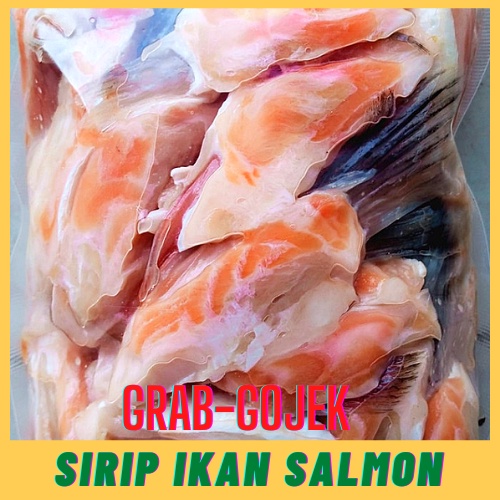 Sirip Ikan Salmon Norway Norwegia Alaskan Beku Makanan Segar Fresh Hasil Laut Seafood Frozen Food Mu