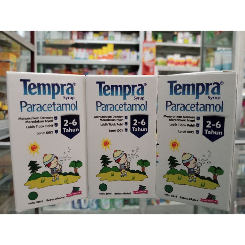 Tempra Sirup 30ml Rasa Anggur | 2-6Th - ED 07/2024