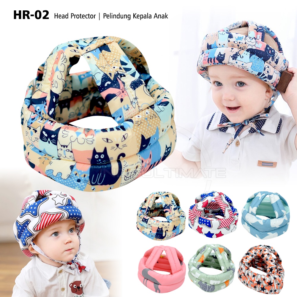 1Pcs Bantalan Pelindung Kepala Bayi HR-02 Topi Pelindung Kepala Bayi Baby Head Protector Baby Head Safety Helmet Helm Pelindung Kepala Bayi Topi Bayi Topi Anak