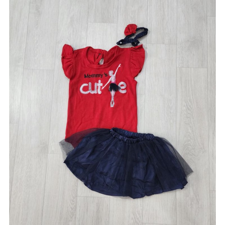 sofiebabyshop sett jumper tutu + bandana