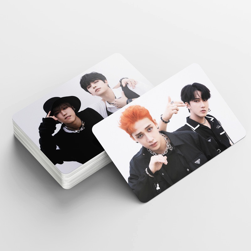 55pcs/box Stray Kids photocards 2021 NOEASY Album LOMO card Postcard ((In STOCK) Kpop fan)