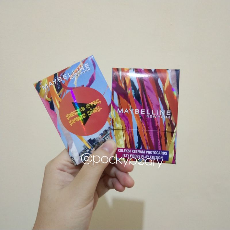Maybelline x Itzy Photocard Press Play set [Lia & Group]