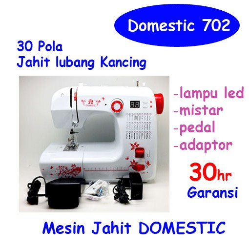 Mesin Jahit Domestic 702 Digital Computerized
