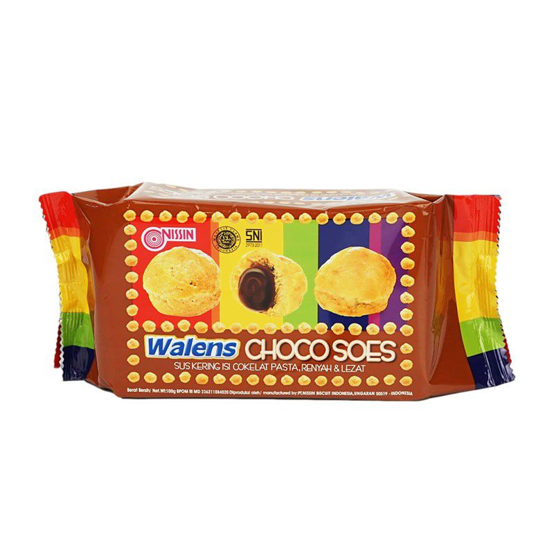 

Nissin Walens Choco Soes 100gr / Sus Kering Isi Coklat