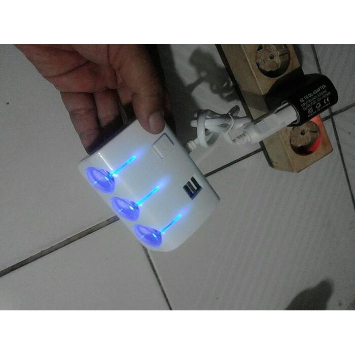 HARGA GROSIR CAR CHARGER MOBIL  3 Lighter Plus USB