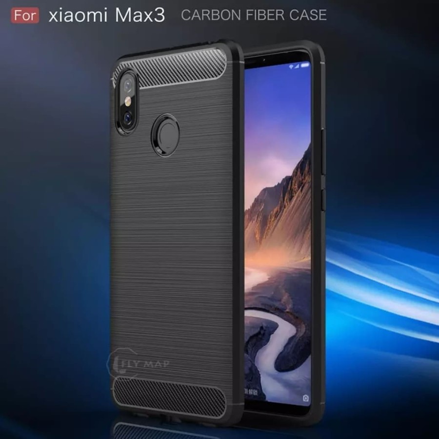 CASE XIAOMI MI MAX 3 RUGGED CARBON ARMOR ANTI SHOCKPROOF