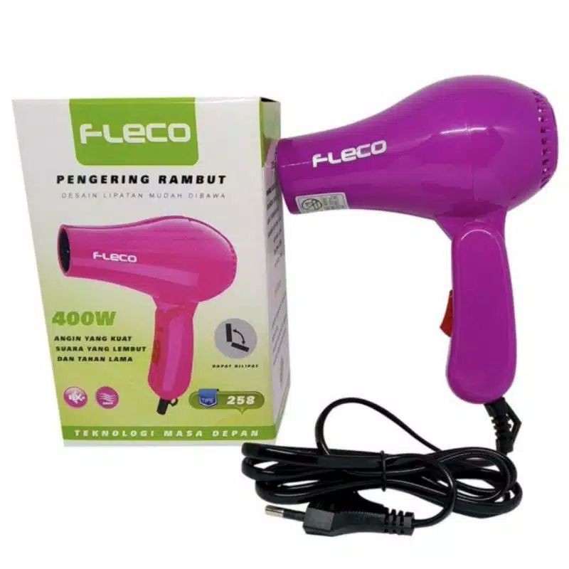 COD✓ Hairdryer Pengering Rambut Mini Fleco 258 - Hair Dryer murah