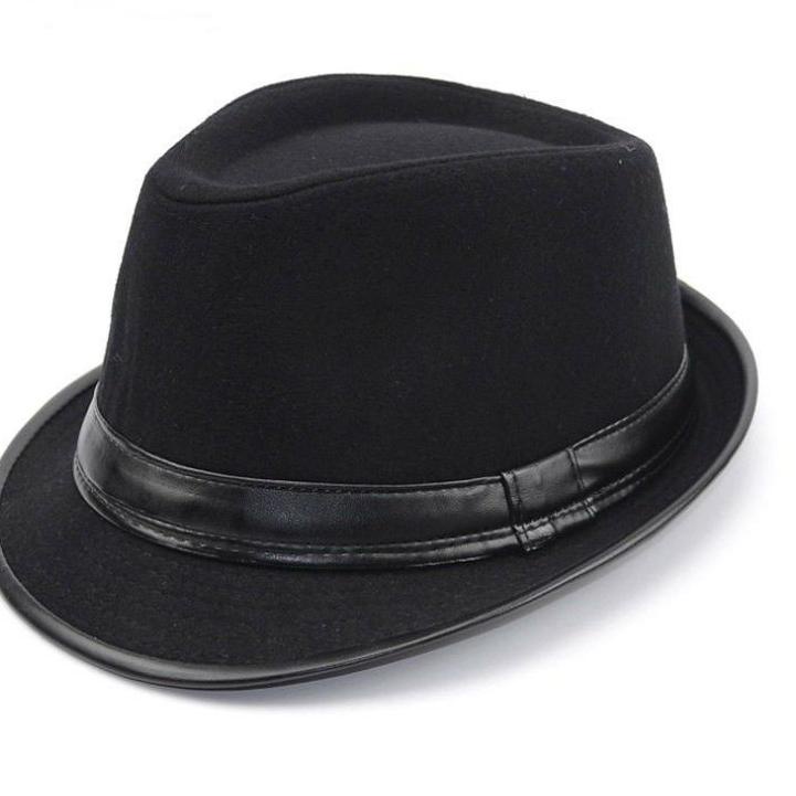 Oke Price.. Topi fedora kulit domba asli pria/topi laken pria/topi tompi/100% ori