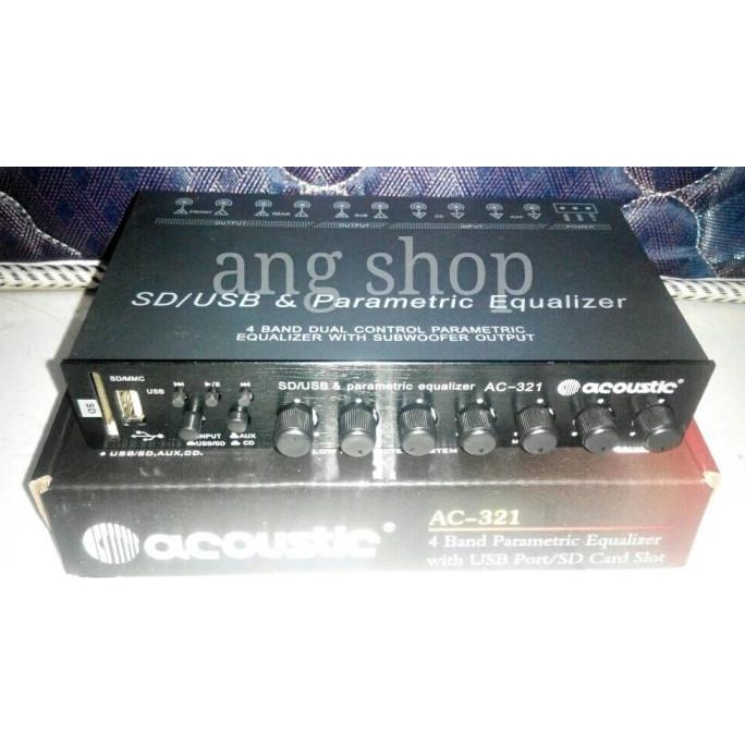 READY NEW Car Audio Pre Amp Preamp Equalizer Mobil Acoustic AC-321 AC321 AC 321 |TERLARIS