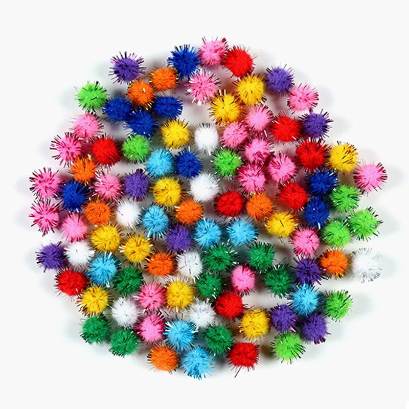 Bola Pom Pom / Pompom Ball DIY Glitter