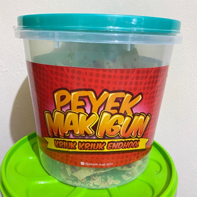 Peyek Mak Igun / Keripik Kentang Penganten Mak Igun / peyek kacang 5 liter / peyek kacang tanah