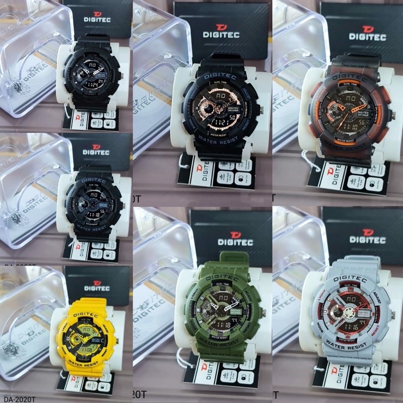 Digitec DA 2020T / DG 2020T Original Dan Anti Air Jam Tangan Digitec Pria