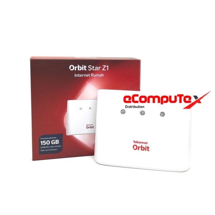 MODEM WIFI ORBIT STAR Z1 4G TELKOMSEL ZTE ROUTER Z 1 BONUS DATA 150GB GARANSI RESMI