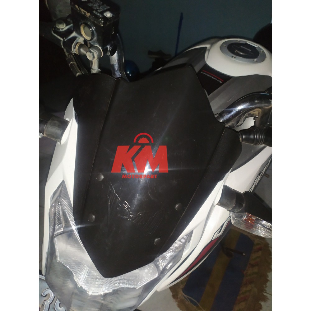 Visor Windshield Yamaha Vixion New NVA 2015 2016 2017 Hitam dan Bening Variasi Vixion New Nva