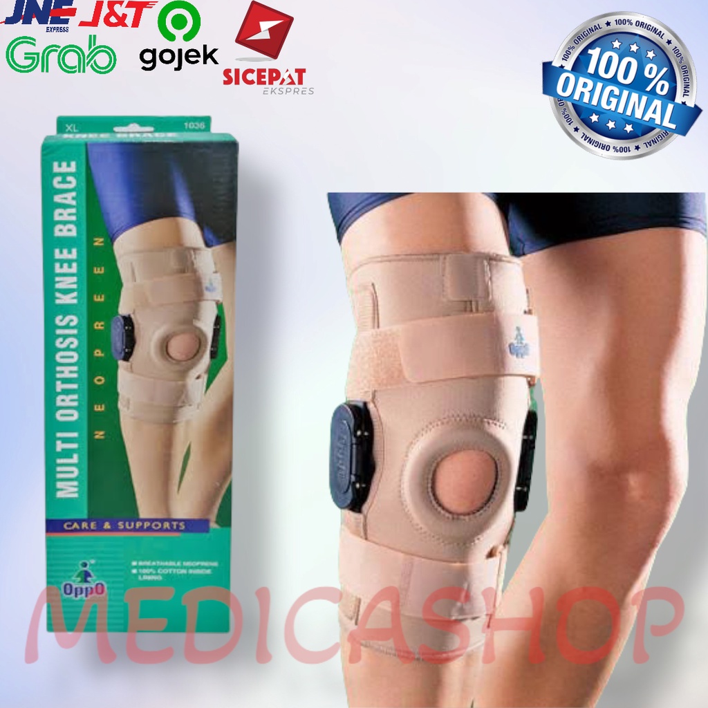 Deker lutut multi orthosis knee brace oppo 1036