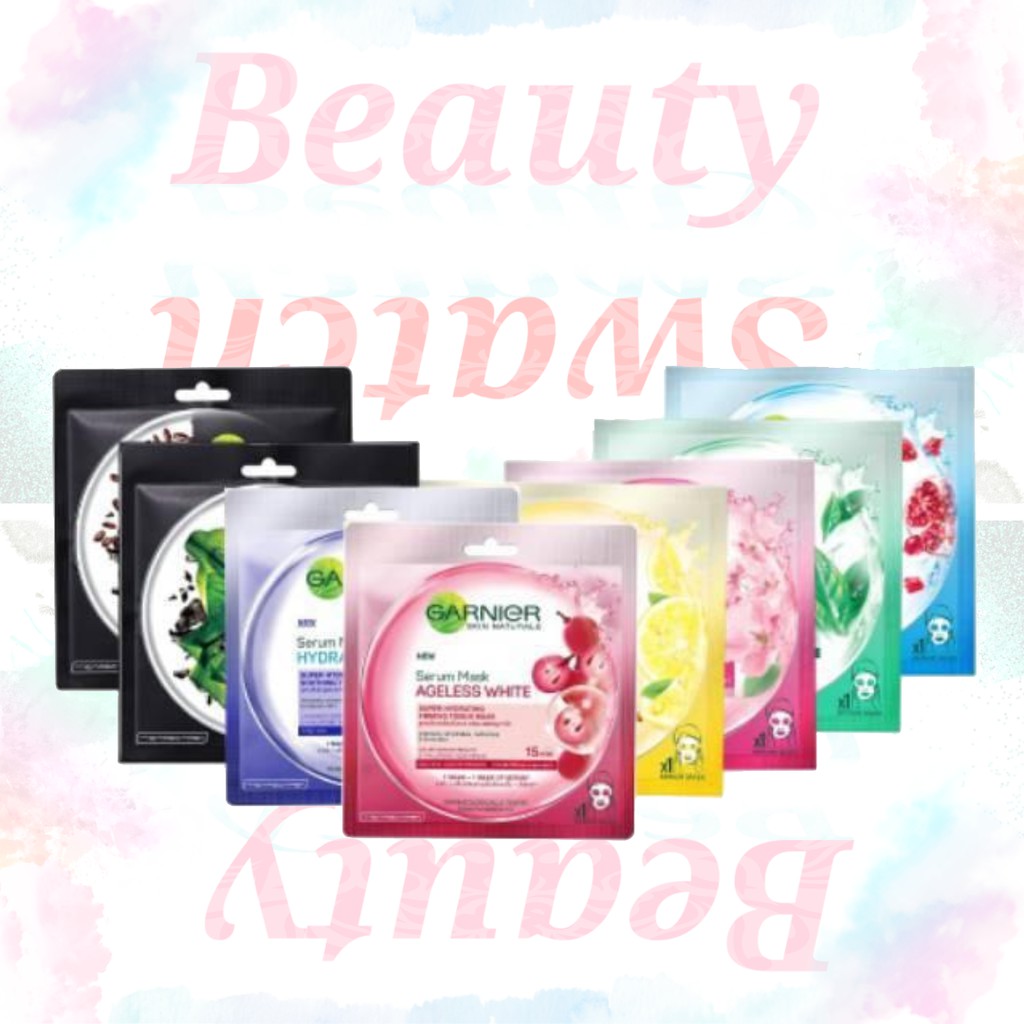 Garnier Serum Mask Masker  Wajah Sheet mask All Varian