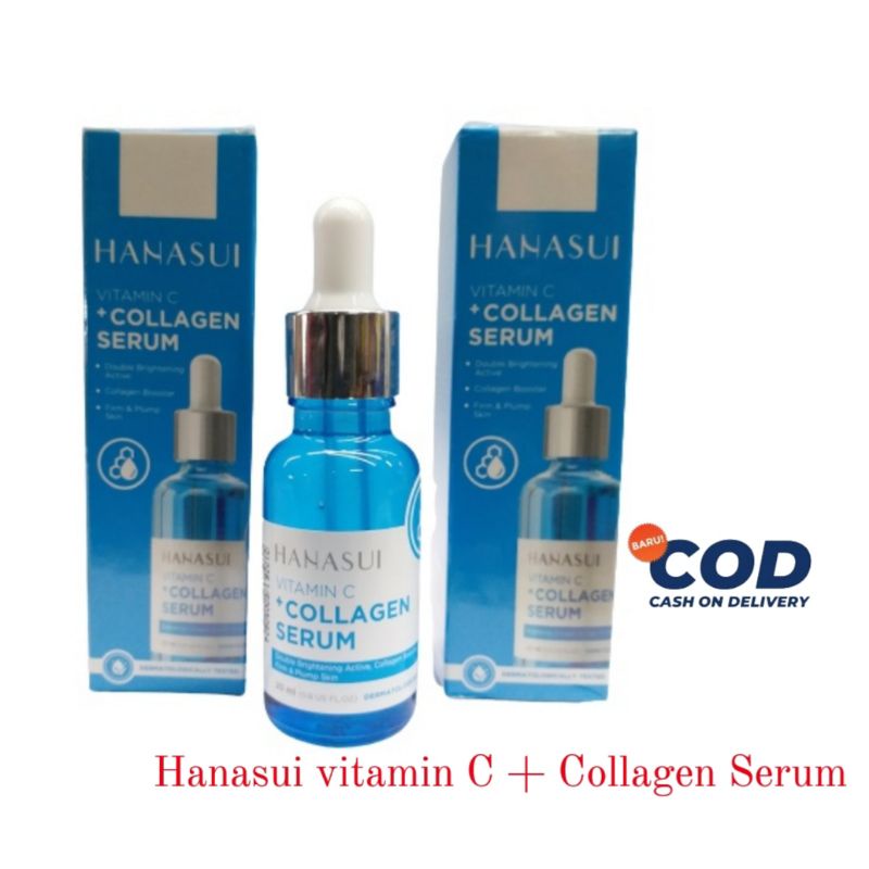 SERUM VITAMIN C +collagen HANASUI ORI biru